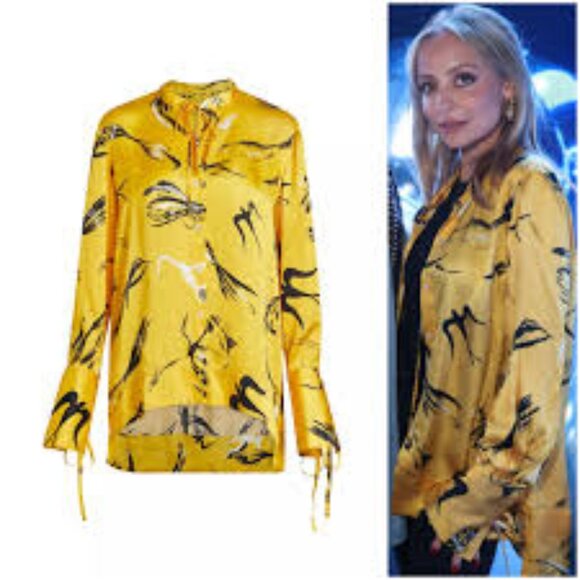 ROSETTA GETTY BIRD BLOUSE ON NICOLE RICHIE - Picture 1 of 1